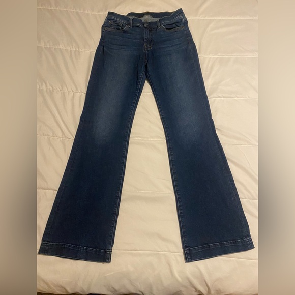 7 For All Mankind Dojo jeans women’s size 31x32 blue - Picture 1 of 12